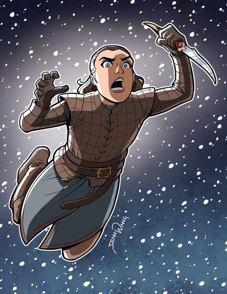 Print - Arya Attacks - 8.5"x11" picture