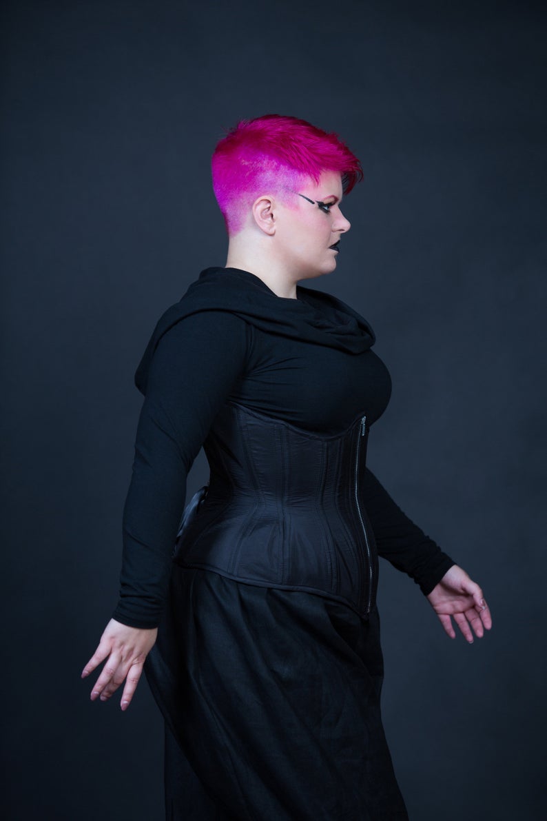 Cowl Hood Goth Top - Custom made to Order picture