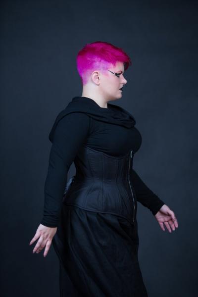 Cowl Hood Goth Top - Custom made to Order picture