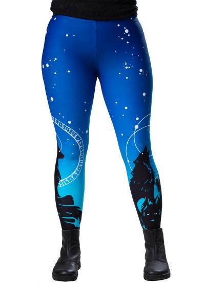 PRE-ORDER Norse Inspired Leggings Blue Ombre- Sizes S-5XL picture
