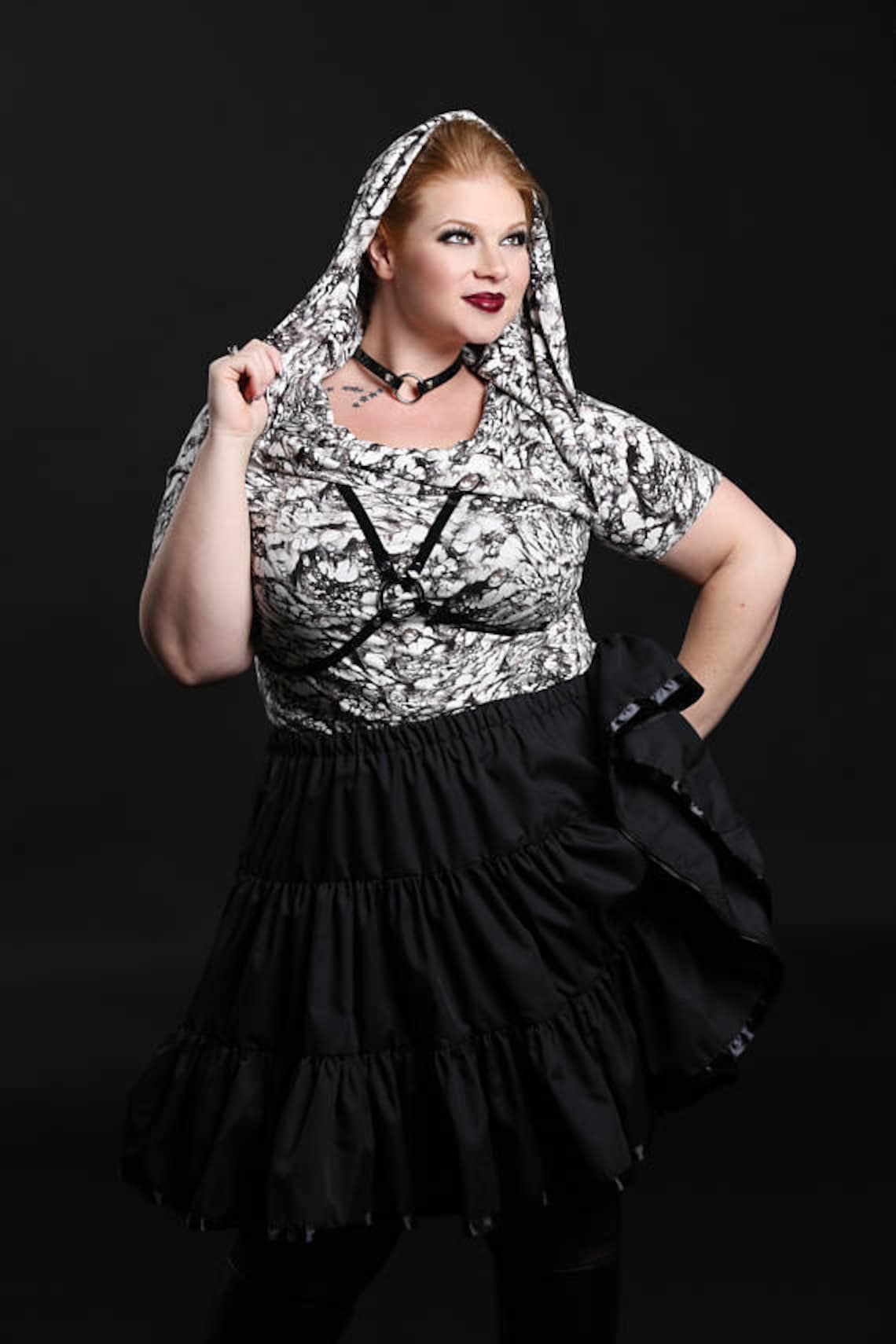 Short Cotton Gothic Lolita - Petticoat picture