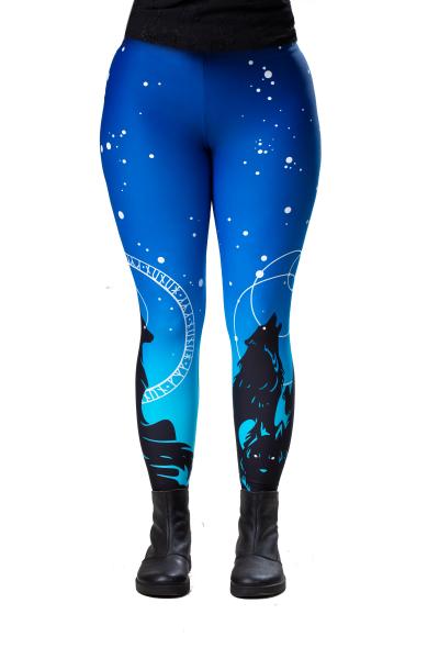 PRE-ORDER Norse Inspired Leggings Blue Ombre- Sizes S-5XL picture