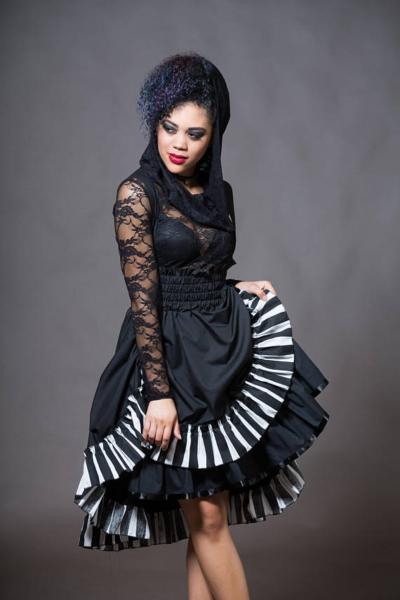 Short Cotton Gothic Lolita - Petticoat picture