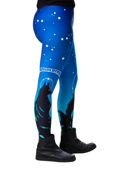 PRE-ORDER Norse Inspired Leggings Blue Ombre- Sizes S-5XL