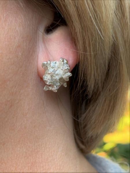 Snowflake Stud Earrings - Large picture