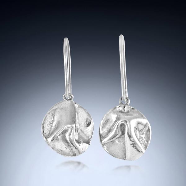 Draped In Love - Silver Coin Earrings