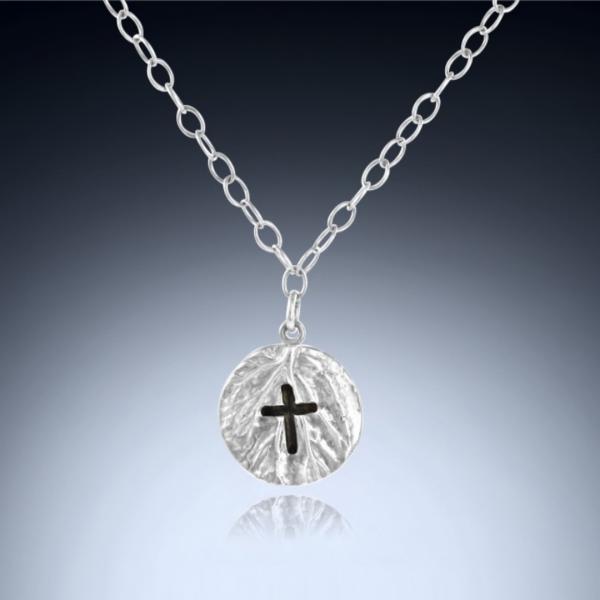 Angel Wing Cross Charm Necklace