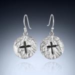 Angel Wing Cross Earrings