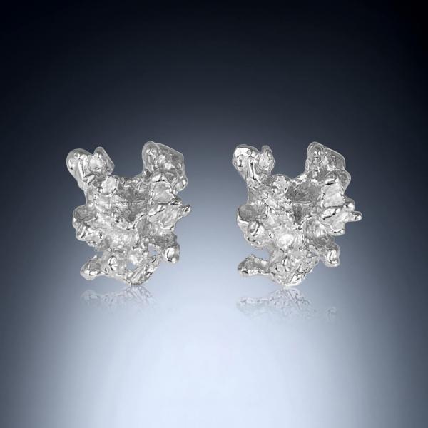 Snowflake Stud Earrings - Large picture