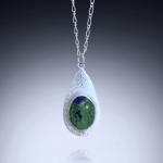 Lapis Lazuli / Malachite Teardrop Necklace