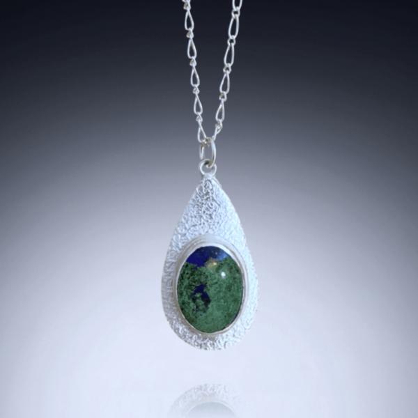 Lapis Lazuli / Malachite Teardrop Necklace picture