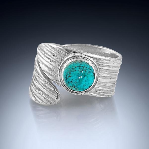 Wrap Ring - Fine Silver - Turquoise picture