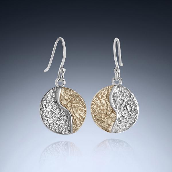 Wave Coin Earrings