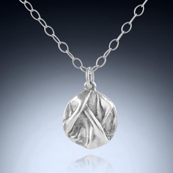 Draped In Love - Silver Coin Necklace