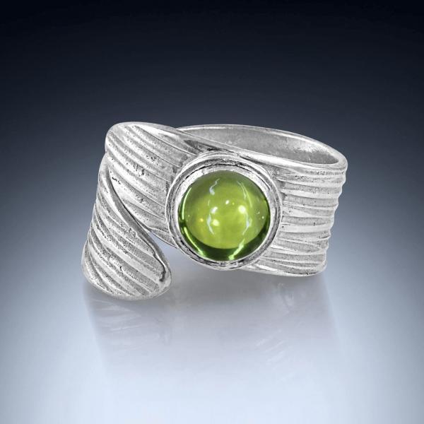 Wrap Ring - Fine Silver - Peridot