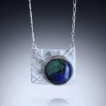 Lapis Lazuli / Malachite Leaf Necklace