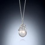 Snowflake Pearl Necklace - small