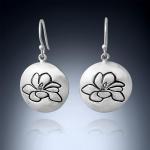 Steel Magnolias Coin Earrings