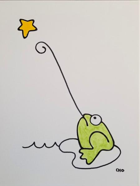 wishing on a star 12x16 picture