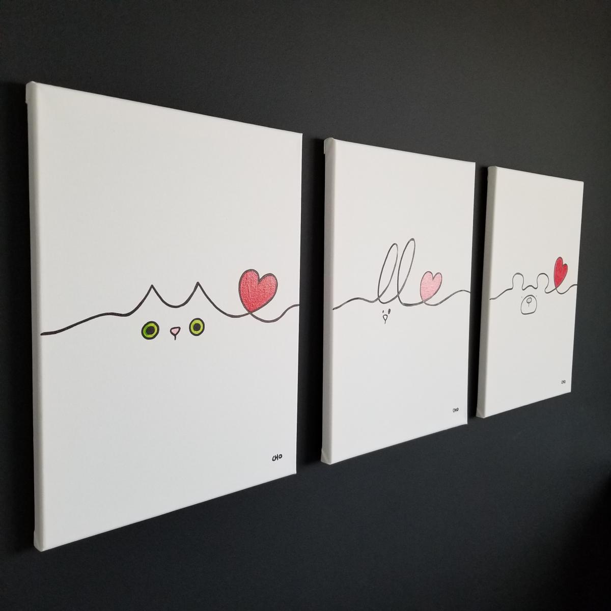 bear bear Love 12x16 picture