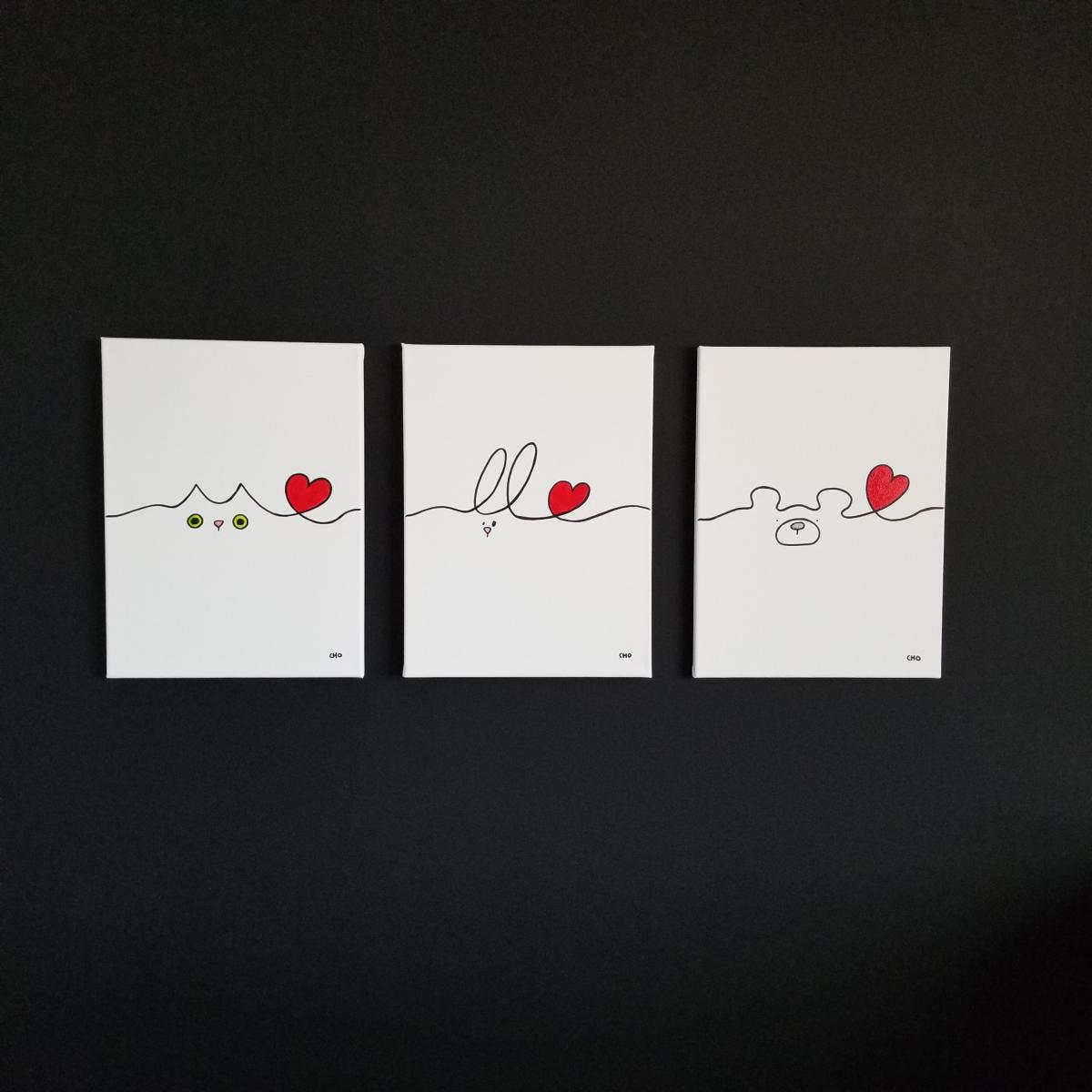 bear bear Love 12x16 picture