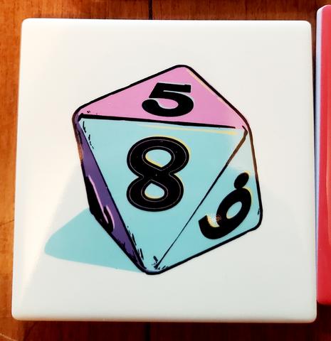 Geek Pop Dice Coasters picture