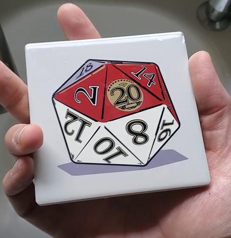 Geek Pop Dice Coasters picture