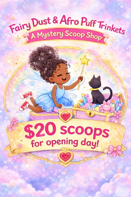 Fairy Dust and Afro Puff Trinkets, A Mystery Scoop Shop