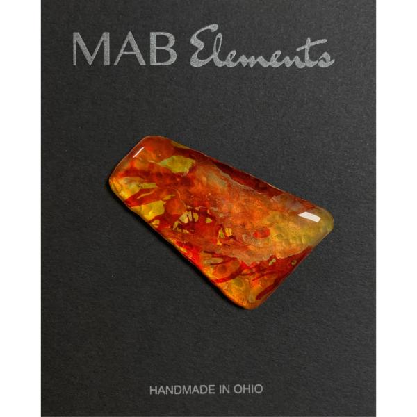 One of a Kind Alcohol Ink on Metal Magnetic Shawl Pin &ndash; 023