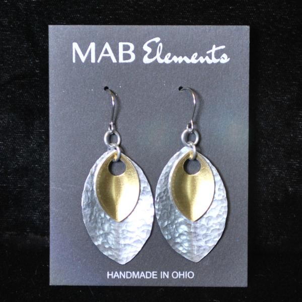 Hammered Leaf Earrings