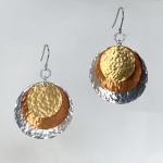 Large Triple Disc Earrings