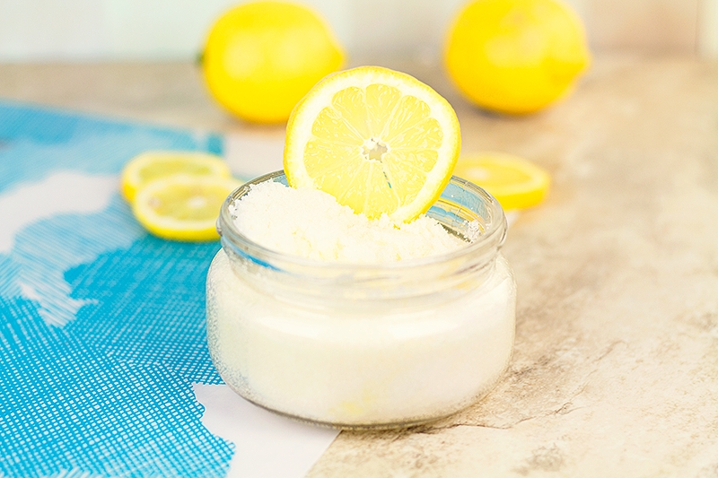 Lemon sugar lip scrub (for darkened lips) picture