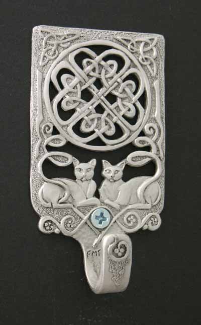 Celtic Cats Wall Hook