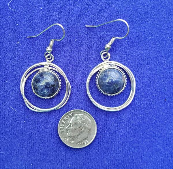 Sterling Silver OOAK earrings with Sodalite picture