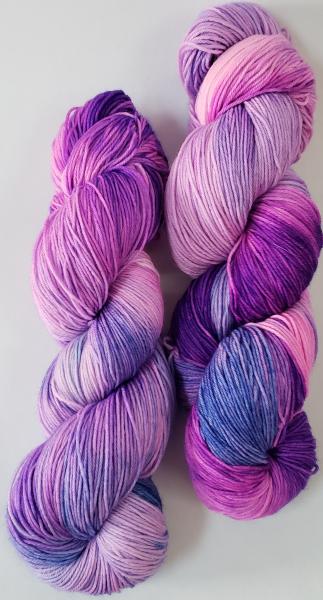 Superwash Merino/Nylon (85/15) Blend Fingering Weight Yarn - Purple Passion picture