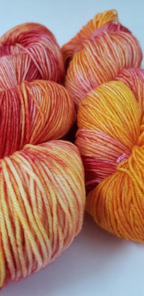 100% Superwash Merino Fingering Weight Yarn - Eastern Shore Sunrise picture