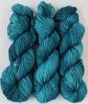 Gold Sparkle Superwash Merino Blend Fingering Weight Yarn - Tempting Teal