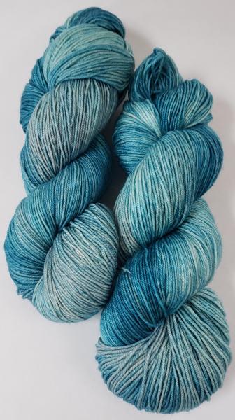 100% Superwash Merino Fingering Weight Yarn - Dory Blue picture