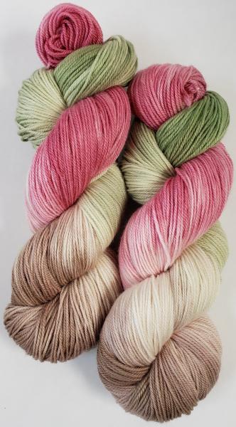 Cashmere/Superwash Merino Blend Fingering Weight Yarn - Rose Garden