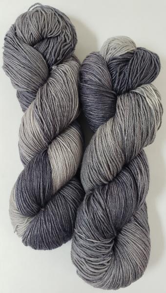 100% Superwash Merino Fingering Weight Yarn - Shades of Grey picture