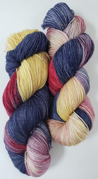 100% Superwash Merino Fingering Weight Yarn - Mountain Sunset picture