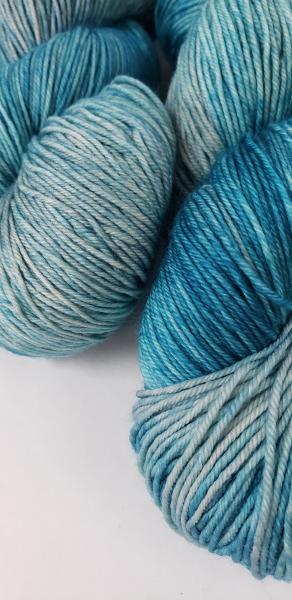 100% Superwash Merino Fingering Weight Yarn - Dory Blue picture