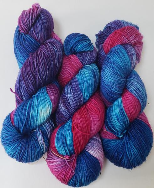 Superwash Merino/Nylon (85/15) Blend Fingering Weight Yarn - It's Electric! picture