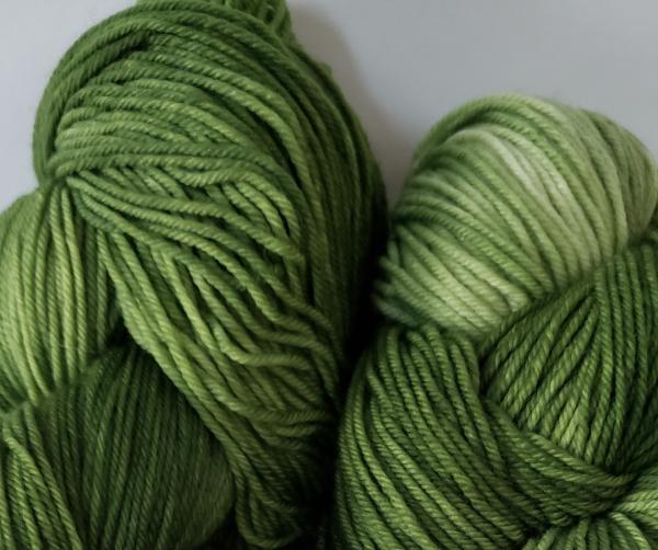 Cashmere/Superwash Merino Blend Fingering Weight Yarn - Tonal Ivy picture