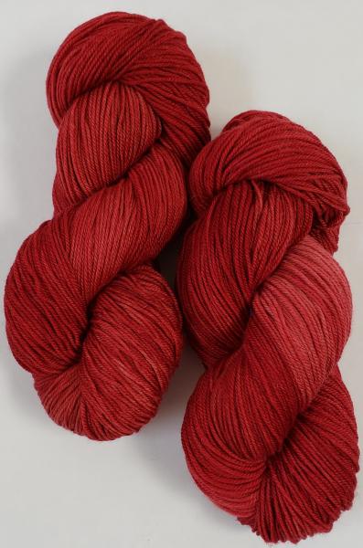 Cashmere/Superwash Merino Blend Fingering Weight Yarn - Rustic Red