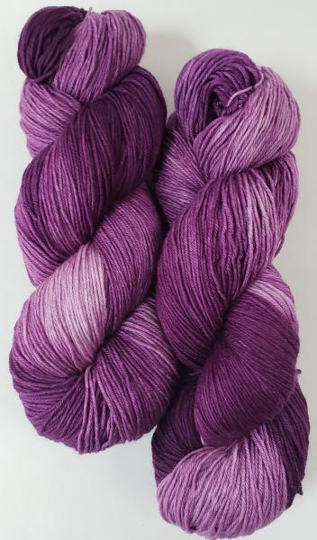 100% Superwash Merino Fingering Weight Yarn - Tonal Purple picture