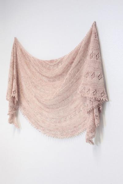 Floral Knit Shawl Printed Pattern picture