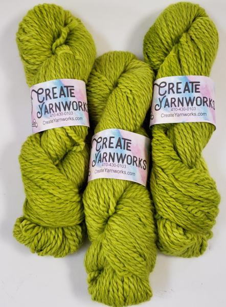 100% Baby Alpaca Bulky Yarn - Tonal Bright Green picture