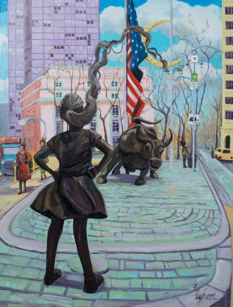 Fearless Girl - Notecard picture