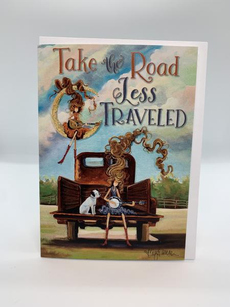 Take the Road Less Traveled - notecard